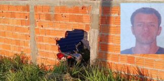Motociclista morre ao roletar rotatória e bater em muro no Cidade Jardim