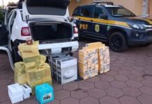 PRF apreende celulares contrabandeados em compartimento oculto de veículo