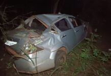 Idoso perde controle do carro, capota e morre na MS-276