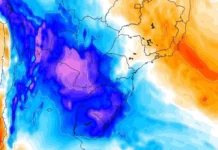 Massa de ar polar provoca queda nas temperaturas, com mínima de 5°C em MS