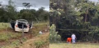 Motorista dorme ao volante e acidente deixa dois feridos graves na MS-395