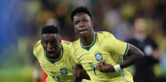 Vinícius Júnior admite atuação ruim do Brasil: “precisamos melhorar”
