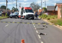 Voltando da escola, adolescente de 14 anos morre atropelado