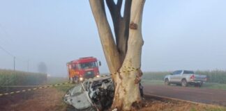 Vítimas que morreram carbonizados em acidente são identificadas; vereador de Douradina sobrevive