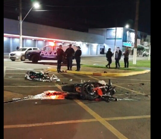 Colisão na região central de Dourados termina com motociclista morto
