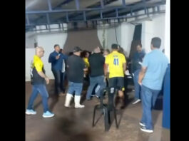 Confusão, empurrões e intervenção policial marcam eleição da Leda