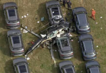 Dois helicópteros batem no ar, explodem e deixam 6 mortos no Rio de Janeiro