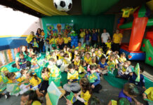 Marçal Filho participa da Festa da Copa em creche e destaca civismo na infância