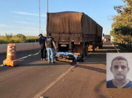 Motociclista morre ao atingir carreta parada entre Dourados e Itaporã