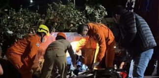 Motociclista morre após colidir contra caçamba de entulho em rua de Rio Brilhante