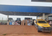 Polícia intercepta comboio com mercadorias e apreende carga de R$ 409 mil