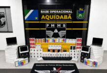 Polícia Rodoviária apreende R$ 1 milhão entre eletrônicos e medicamentos paraguaios