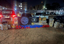 Casal é preso com uma tonelada de maconha após polícia flagrar veículo deixando entreposto de droga