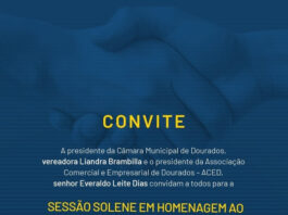 Em sessão solene na Aced, Câmara homenageia comerciantes de Dourados nesta terça