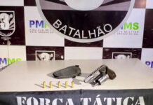 Força Tática prende jovem de 21 anos por porte ilegal de arma de fogo em Dourados