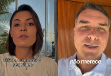 Michelle aceita desculpas de Flávio Bolsonaro e prega reconciliação no PL