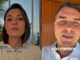 Michelle aceita desculpas de Flávio Bolsonaro e prega reconciliação no PL