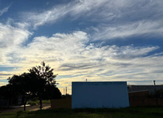 Quarta-feira de sol entre nuvens e previsão de pancadas de chuva em Dourados