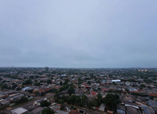 Sexta-feira de céu nublado e mínima de apenas 14ºC em Dourados; não chove