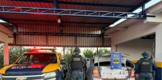 Contratado por R$ 300, homem é preso com carga de cigarros contrandeados