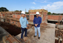 Obra da Unidade de Saúde do Jardim dos Estados supera 50% do projeto e segue acelerada