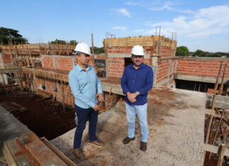 Obra da Unidade de Saúde do Jardim dos Estados supera 50% do projeto e segue acelerada